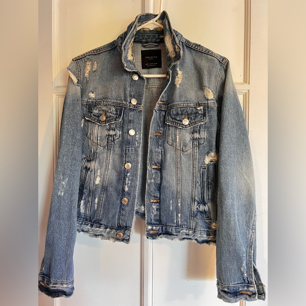 Womens denim, vintage look jacket